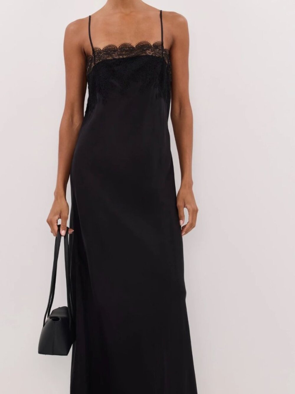 *DISSH Mina Black Cupro Lace Midi Dress | Size US 12